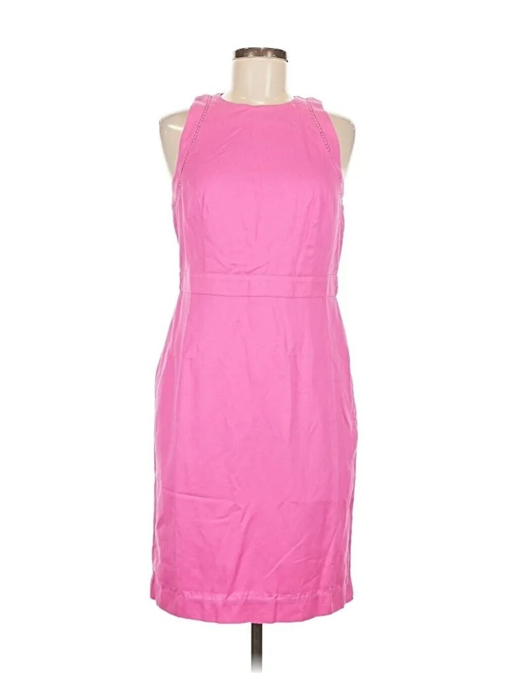 Ann Taylor Pink Sleeveless Midi Sheath Dress - Picture 3 of 6